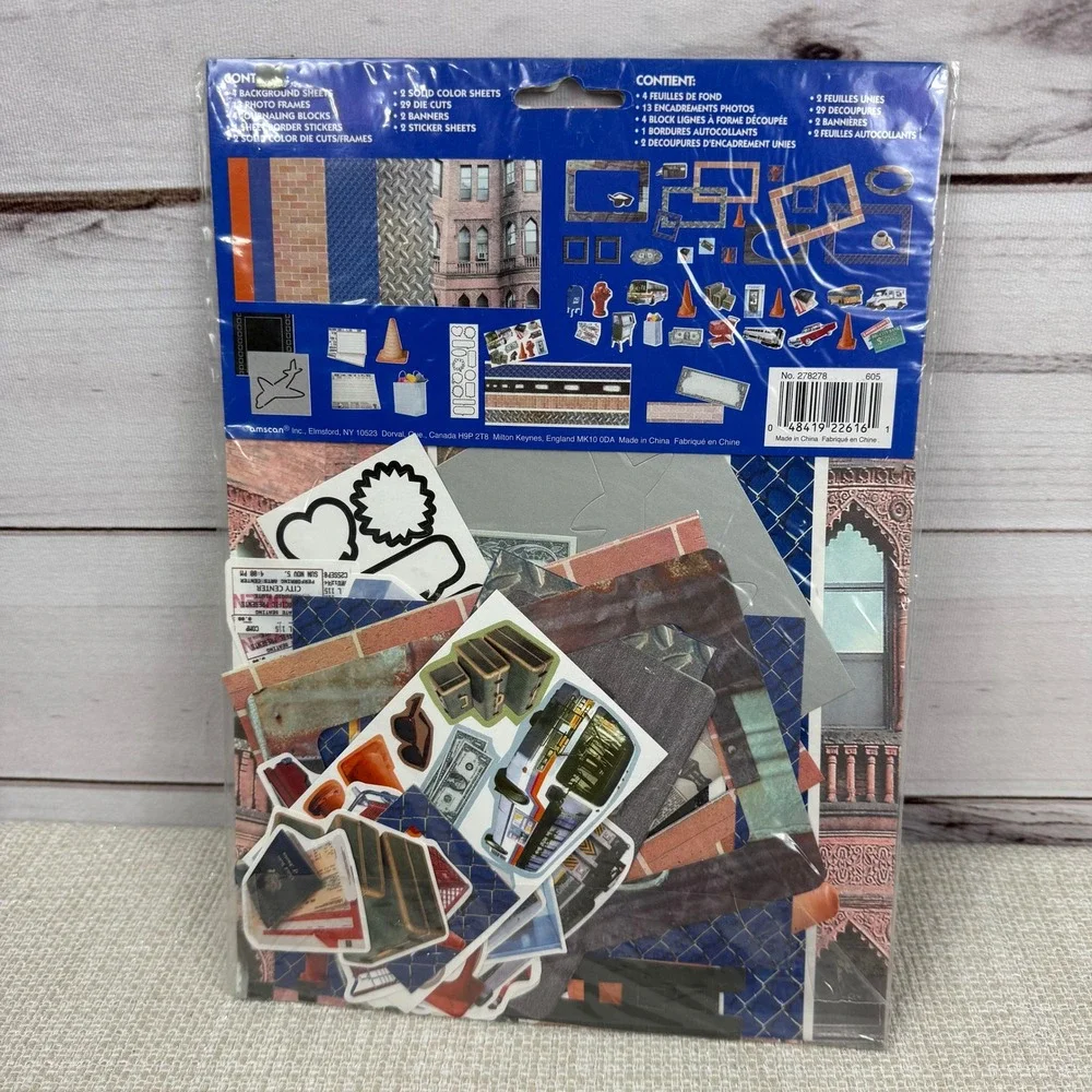 Memory Kits Urban Scene 6-Page‎ Scrapbook Kit 59 Pieces Scrapbooking